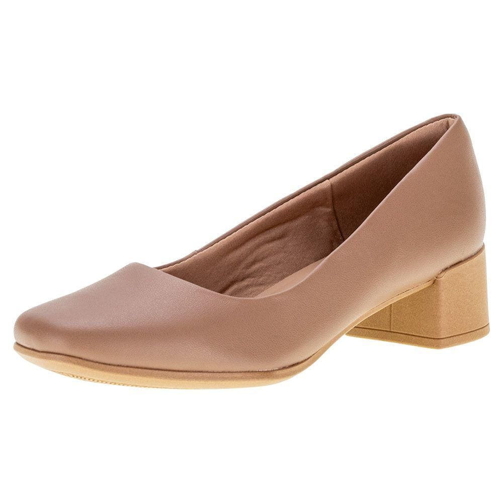 Sapato Feminino Salto Grosso Usaflex - Aj0104