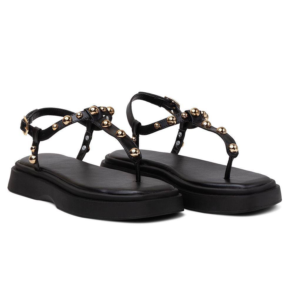 Sandália FlatForm KRN Shoes Sola Macia Com Fecho de Fivela