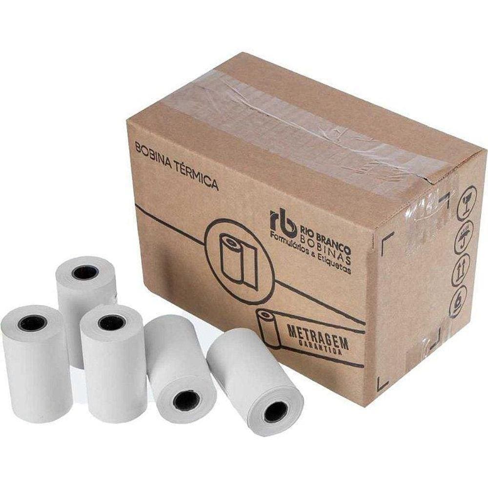 Bobina Térmica 57Mmx15M Branca 48G Cx Com 30