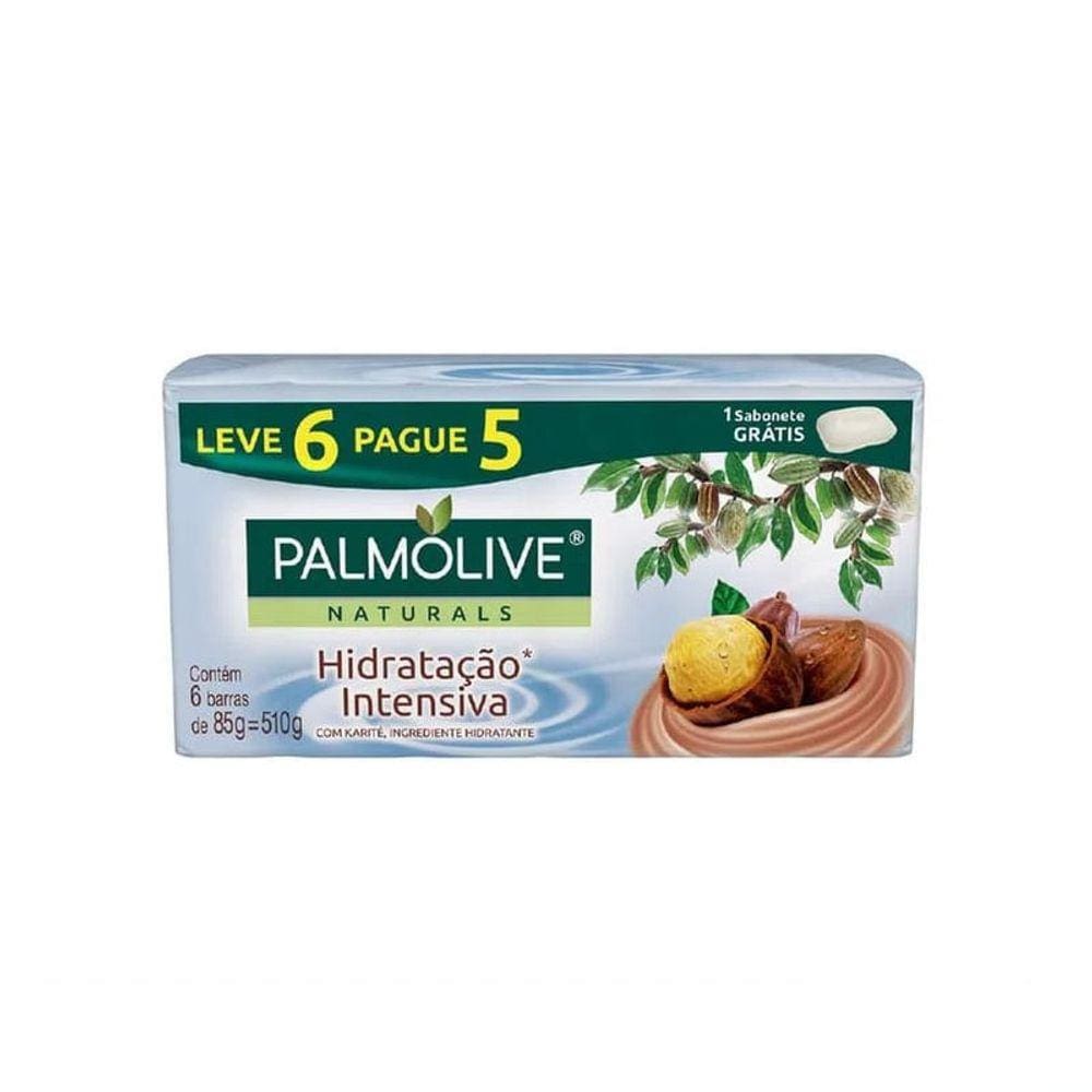 Kit Sabonete Palmolive Hidratação Intensiva Karité - Leve 6 Pague 5