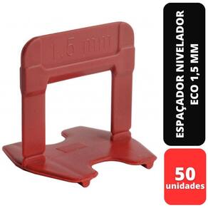 Kit C/50 Espaçador Nivelado Eco Vermelho 1,5Mm 61336 Cortag