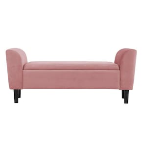 Recamier Bau França 1,20M Suede Rose - Clique Decor