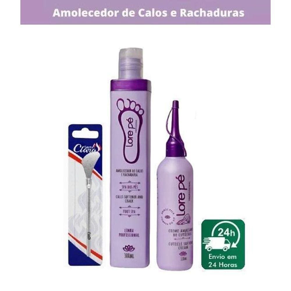 Lore Pé Amolecedor De Calos E Rachaduras + Bisturi - 300Ml