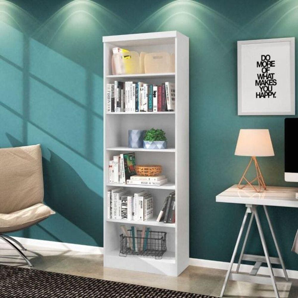 Livreiro Multiuso S/ Portas Branco/branco