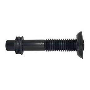 Tubo de Ligação Ajustável Preto 26cm para Vaso Sanitário Blukit