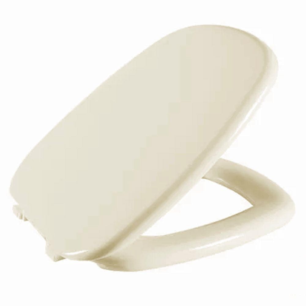 Assento Sanitário Versato/Fit/City/Primula Pergamon (Bege Claro) Tampa para Vaso Celite Almofadado