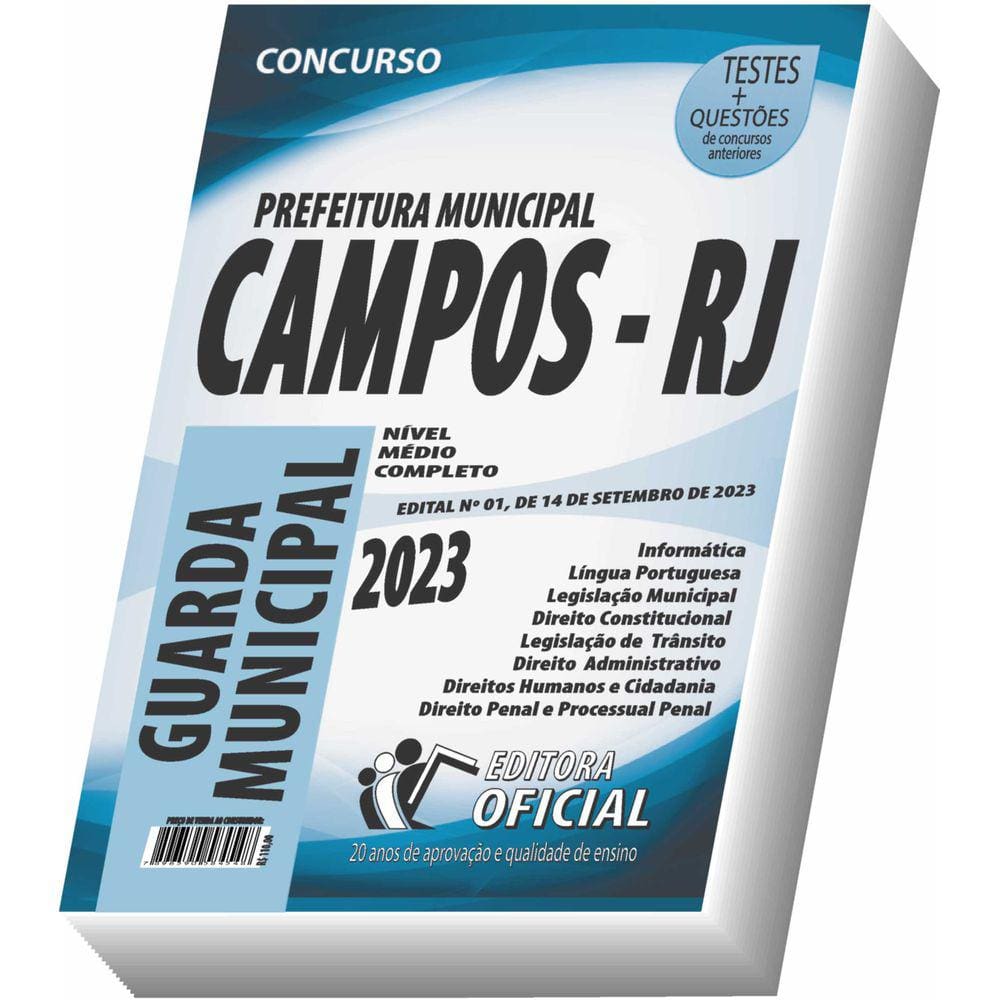 Apostila Prefeitura de Campos dos Goytacazes - RJ - Guarda Civil Municipal