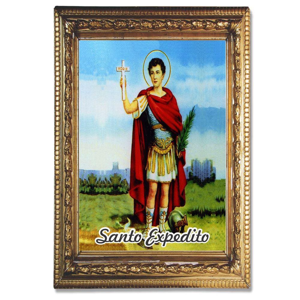 Santinho Santo Expedito 100 un c/ oração no verso 10x7 cm