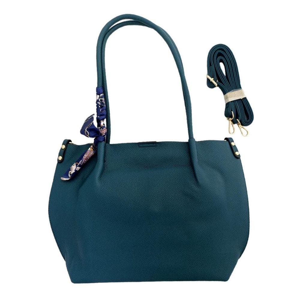Bolsa Borboleta Azul L-2239 Com Bolsa Pequena e Lenço