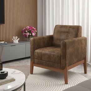 Poltrona Nobuck 521 Brooks Marrom