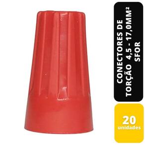 Kit C/8 Conectores De Torção Vermelho 4,5 - 17,0Mm² Sfor