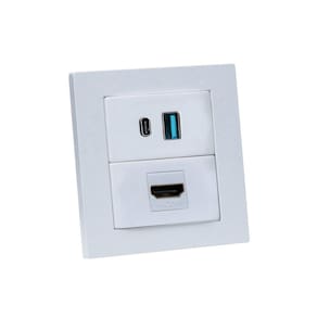 Espelho Duplo Reto 2 USB 9.0A 1 HDMI