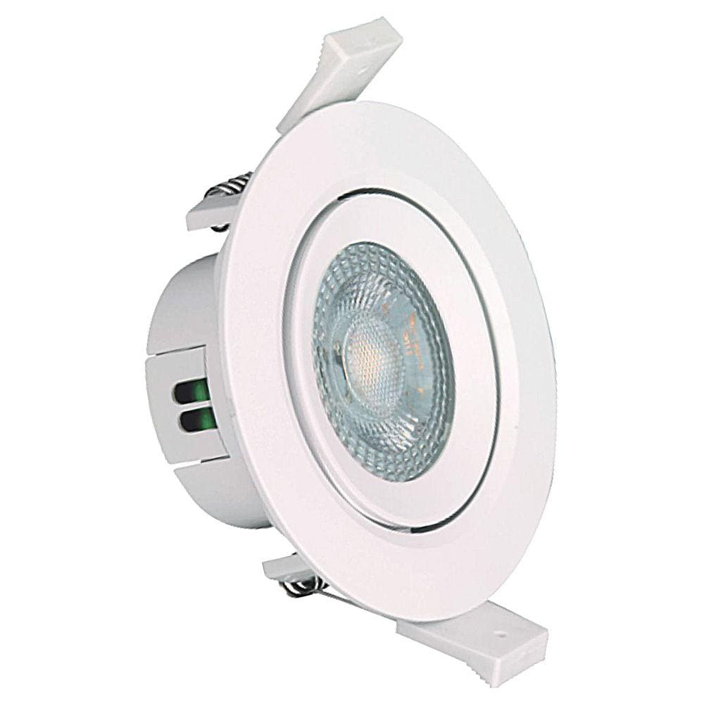 Spot de Embutir Redondo Branco 9cm Led 7W 4000K Bivolt