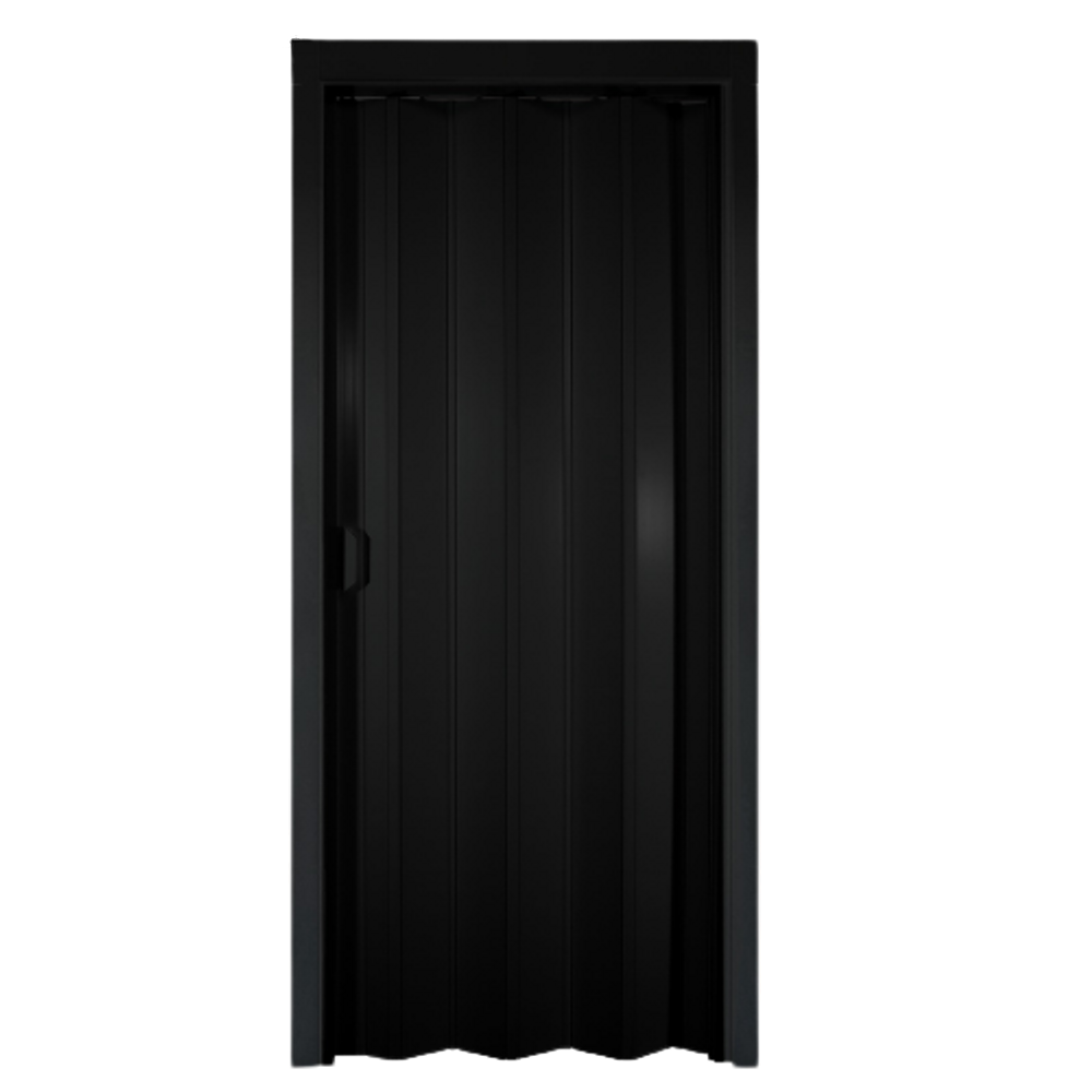 Porta Sanfonada Pvc 0,84x2,10m Multilit Preta