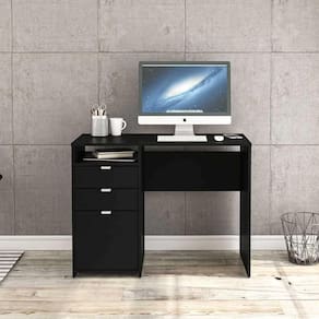 Mesa Escrivaninha Camboja Com Nicho - Preto