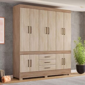 Guarda Roupa 10 Portas New Murano Noga/vanilla - Demóbile