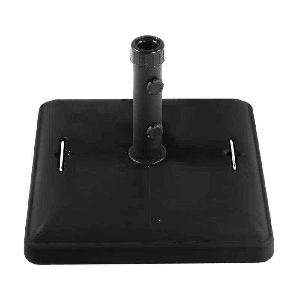 Base para Ombrellone Quadrada Concreto com Rodas 37kg Preta BEL