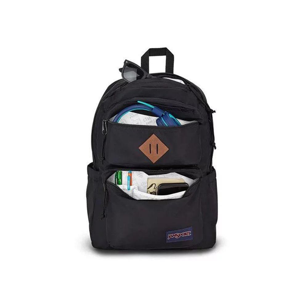 Mochila Double Break Jansport Preta - Único - Preto