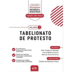 Tabelionato De Protesto - 2022 - Vol. 1