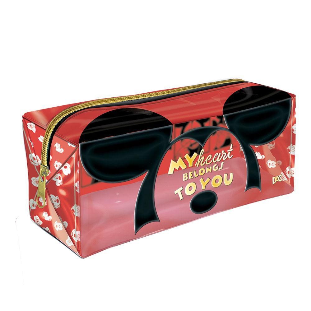 Estojo Grande em PVC Cristal Mickey - DAC