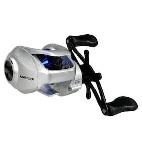 Carretilha Maruri Luke Slim Drag 6 kg Esquerda Prata Azul