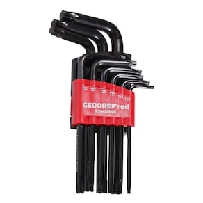 Jogo de Chave Torx L Hexalobular T10 a T50 9 Peças GEDORE RED