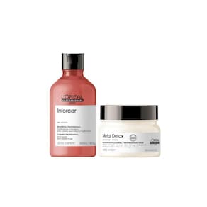 Kit L´Oréal Inforcer Shampoo 300ml + Metal Detox Máscara 250g