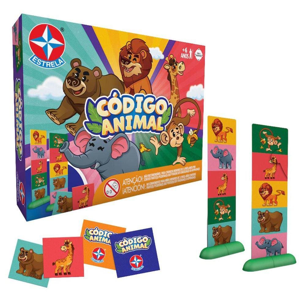 Jogo Educativo Infantil Código Animal - Estrela