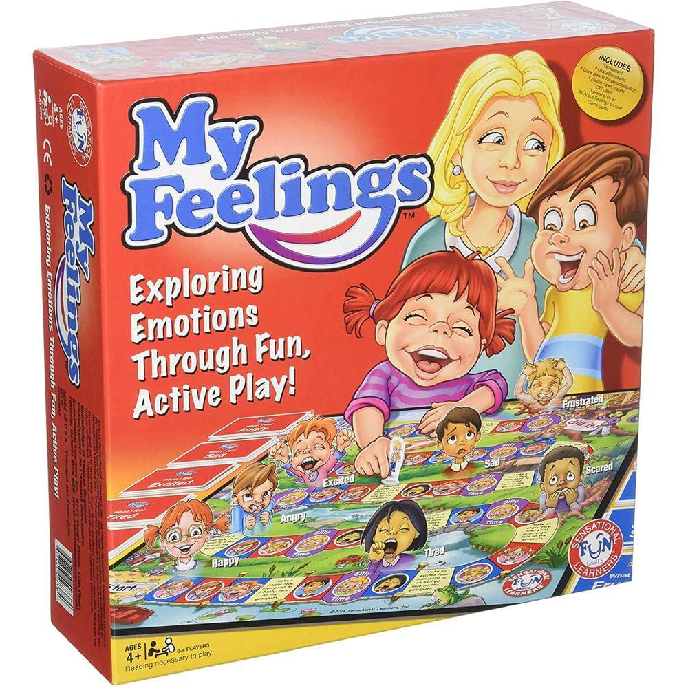 Jogo dos meus sentimentos. Jogo divertido em família educacional para ajudar as crianças a expressar suas emoções e aprender a auto-regulação. Endossa