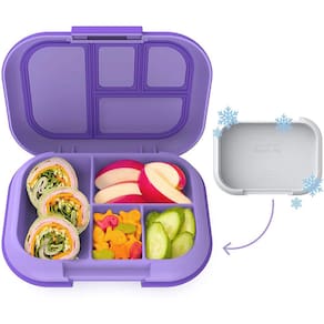 Bentgo Kids Chill Lunch Box - Solução de almoço estilo Bento com 4 compartimentos e pacote de gelo removível para refeições e lanches on-the-go - à pr