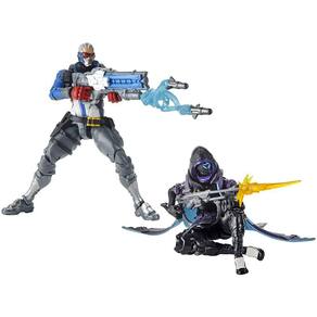 Hasbro Overwatch Ultimates Series Soldier: 76 & Shrike (Ana) Skin Dual Pack 6" Figuras de ação colecionáveis