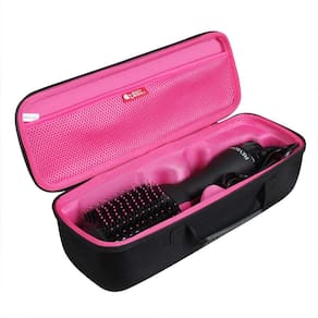Estojo de viagem escova One-Step Hair Dryer/Volumizer/Styler, para secador de cabelo de um passo e escova de ar quente volumizer (preto+ameixa verme