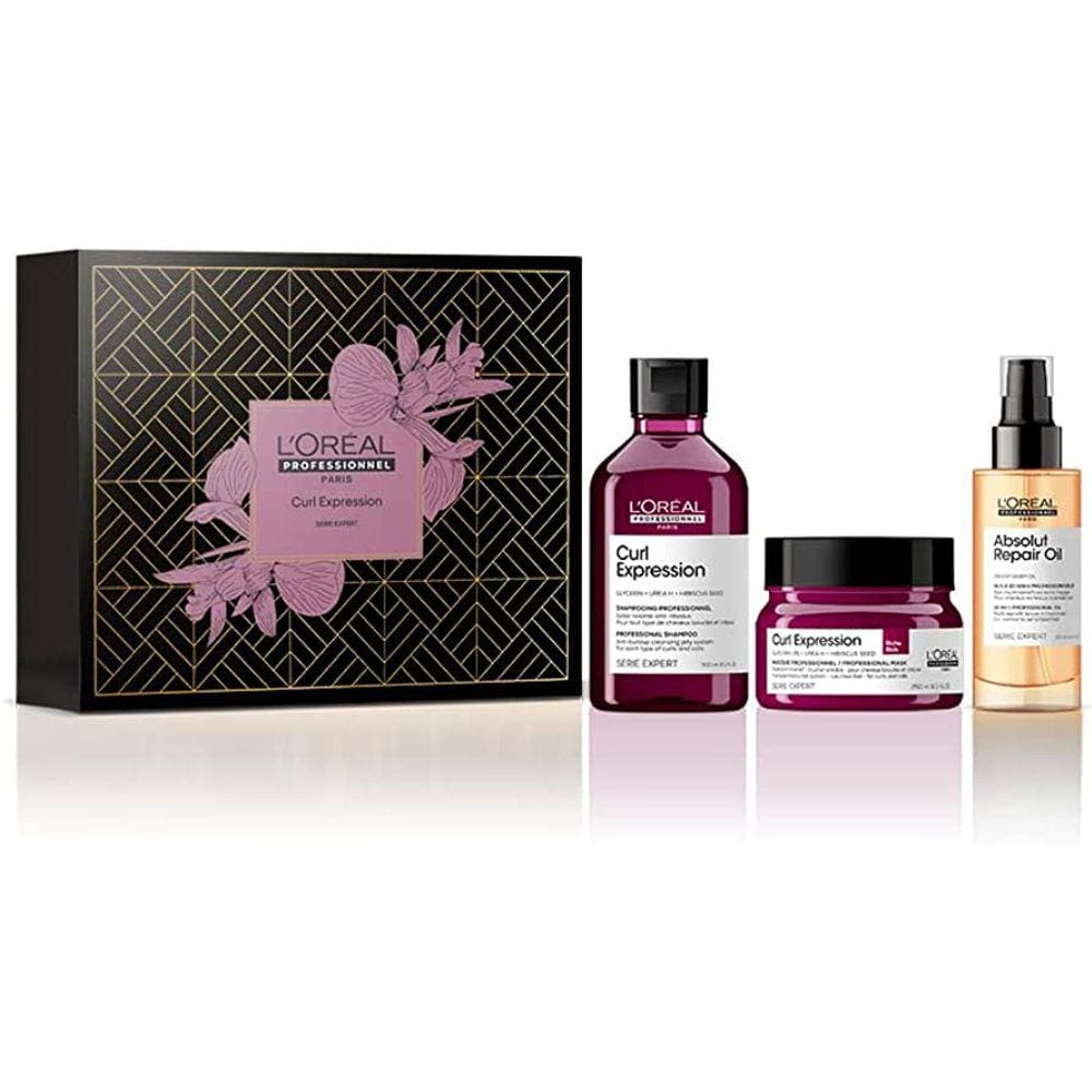 Kit L’Oréal Curl Expression - Shampoo 300 ml + Máscara rich 250g + Óleo 10-in-1 90ml