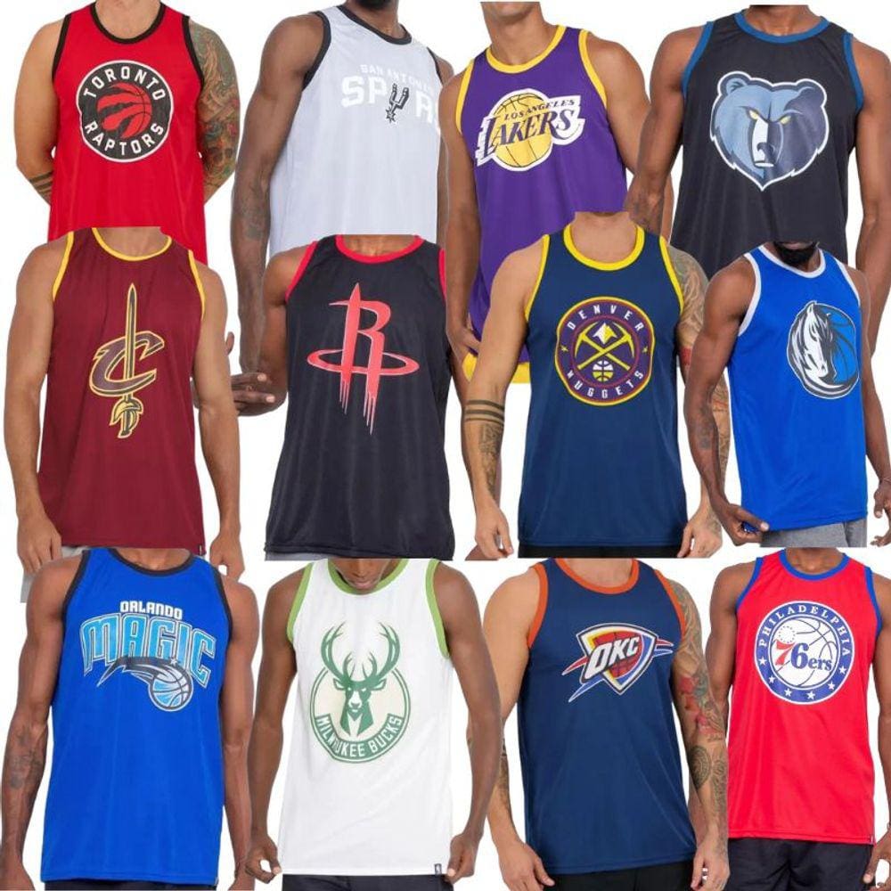 Kit Regata Masculina NBA 3 Peças