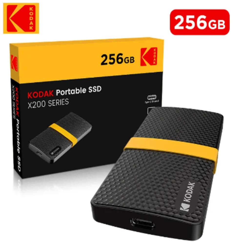 Ssd Hd Externo 256 GB KODAK Portátil Usb 3.1 Usb-c