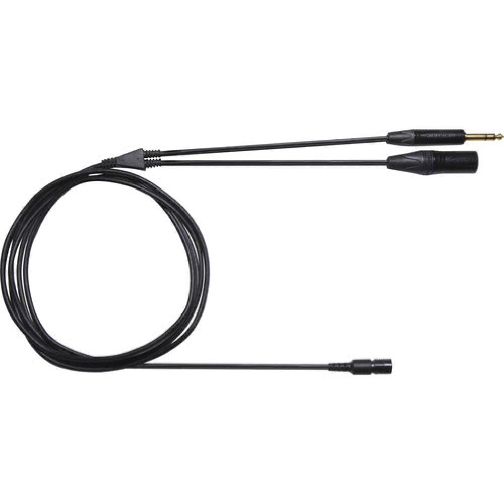 Shure XLR de 3 pinos e cabo macho de 1/4 "para fone de ouvido de transmissão BRH50M / 440M / 441M (7,5 pés)