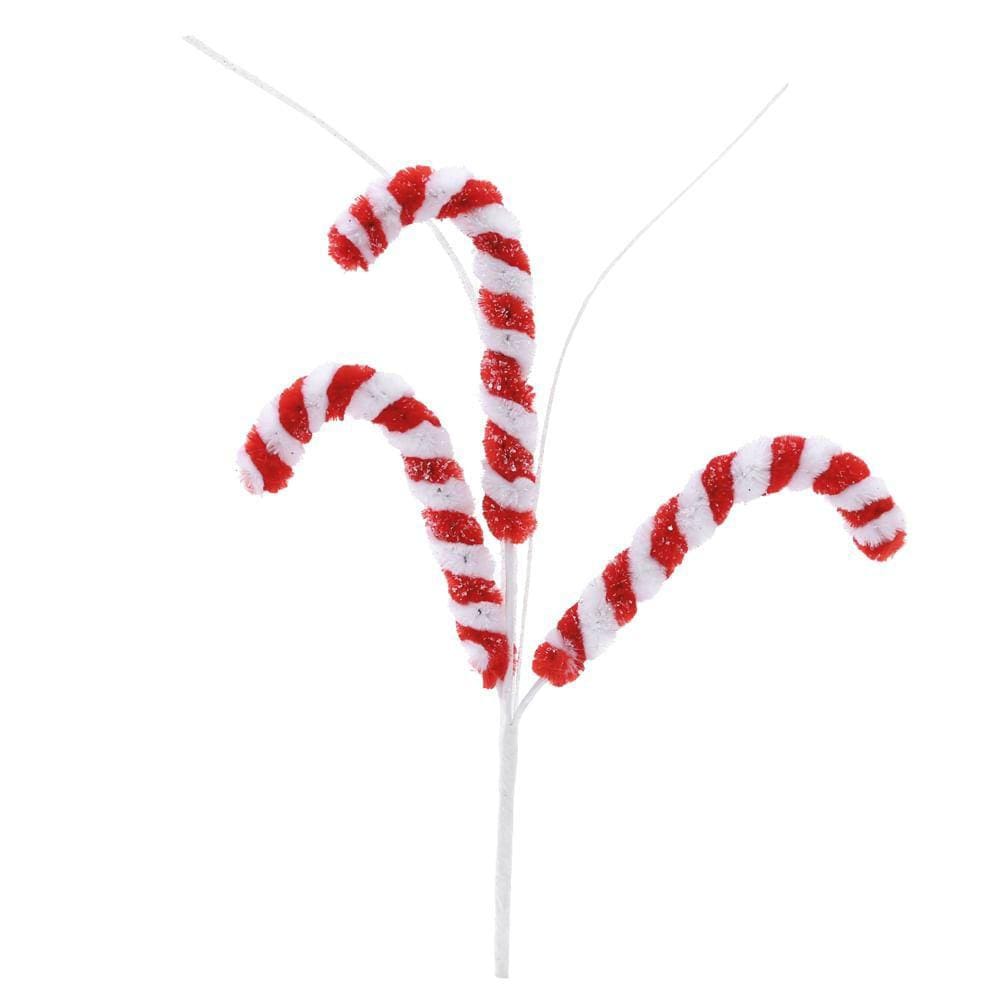 Pick Candy Cane Vrm/Bco 7cm C/1Un 1014195