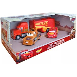 Kit Carrinhos Relampago Mcqueen Mate e MACK com Bau Carros TOYNG 50995