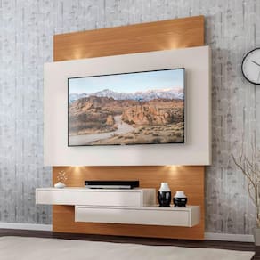 Painel Com Led Off White Freijo Dalla Costa