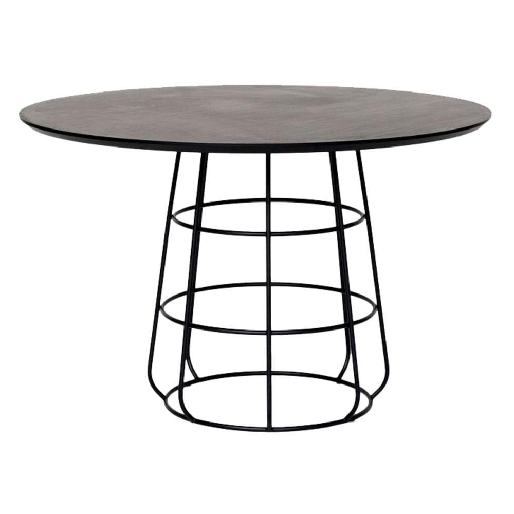 Mesa de Jantar Tampo Redondo 120cm Spirit Preto