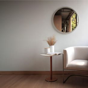 Mesa Formato Orgânico 64x50cm Off White