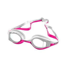 Óculos Natação Speedo Focus Rosa Lente Cristal - Unissex
