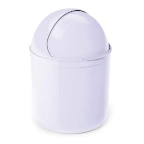 Cesto Multiuso Tampa Basculante Astra 06 litros CT5 Branco