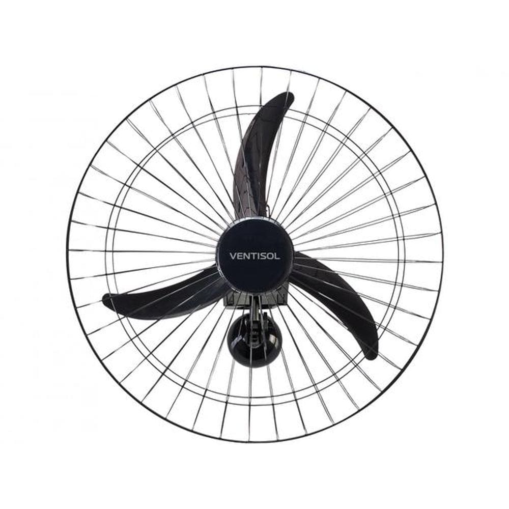 Ventilador de Parede Oscilante 60cm 127V NEW Preto Ventisol