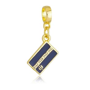 Pingente Berloque Cartão Pandora Banhado a Ouro 18k