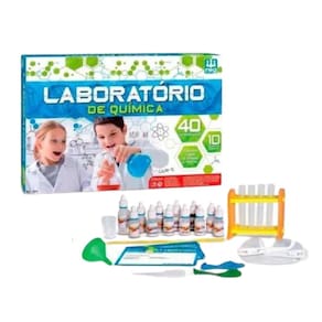 Laboratório De Química Infantil Nig Brinquedos Com 40 Experiências