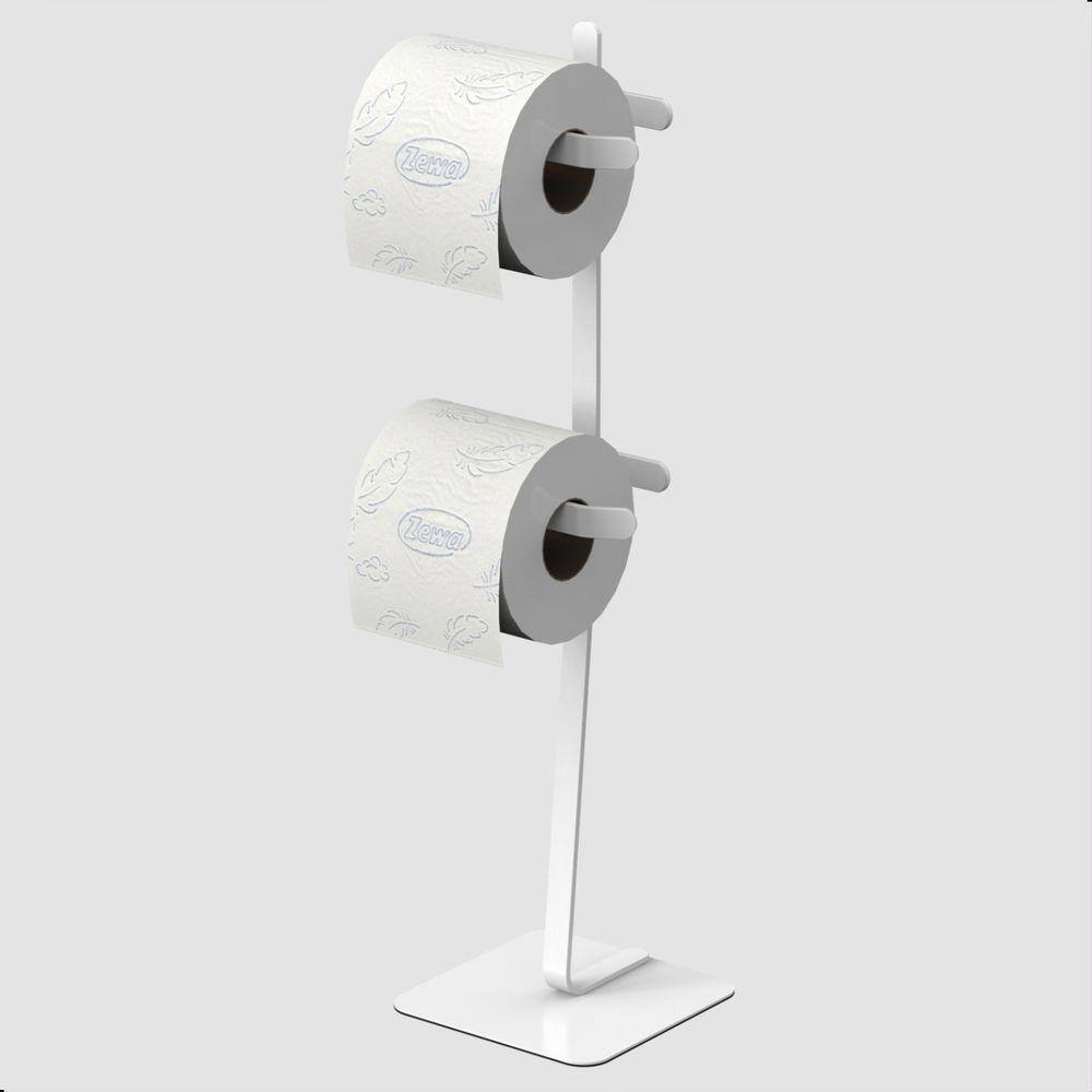 Porta Papel Higiênico de Chão Duplo Suporte Para Papel Oslo