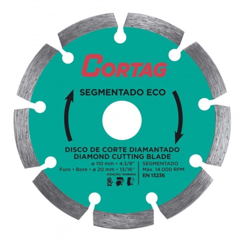 Disco Diamantado Segmentado Eco 110 Mm 61699 Cortag