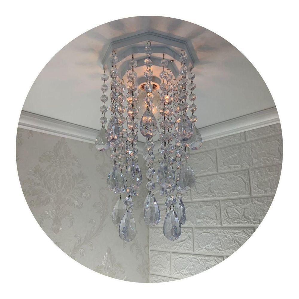 Lustre de Acrílico Transparente para Ambientes Sofisticados