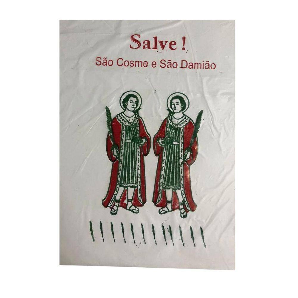 Kit 7000 Sacos De Plástico Festa Cosme E Damião 16X24Cm